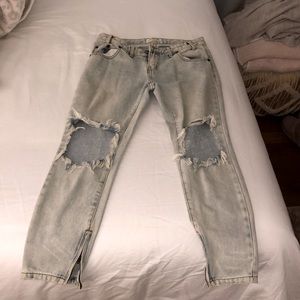 Womens blue jeans